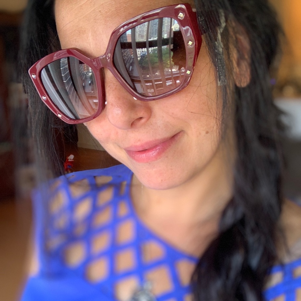 SOLD⛔️Authentic MCM star Studs 55 acetate colorblock sunglasses - Picture 11 of 14